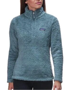 Patagonia Women’s Los Gatos 1/4 Zip Fleece Pullover Teal Blue